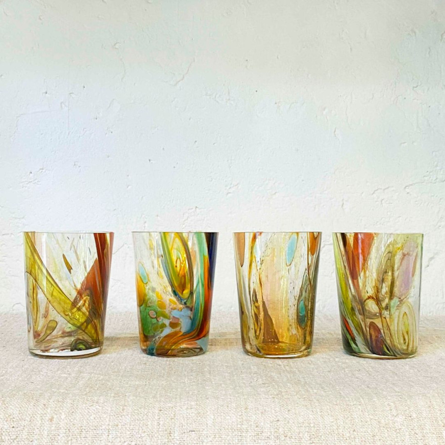 4 Vasos Fantasía Set 1