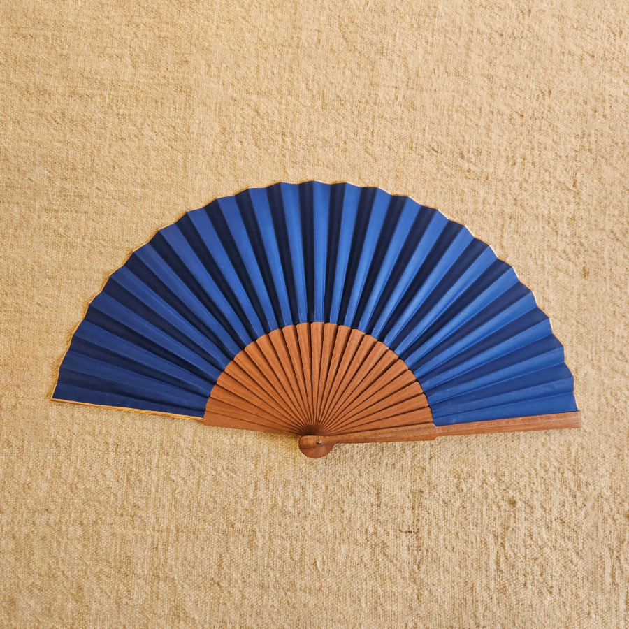 ABANICO SENCILLO AZUL