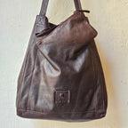 TOTE BOLSA CUERO MARRÓN | CADIZ