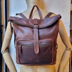 MOCHILA ENROLLABLE CUERO | CÁDIZ