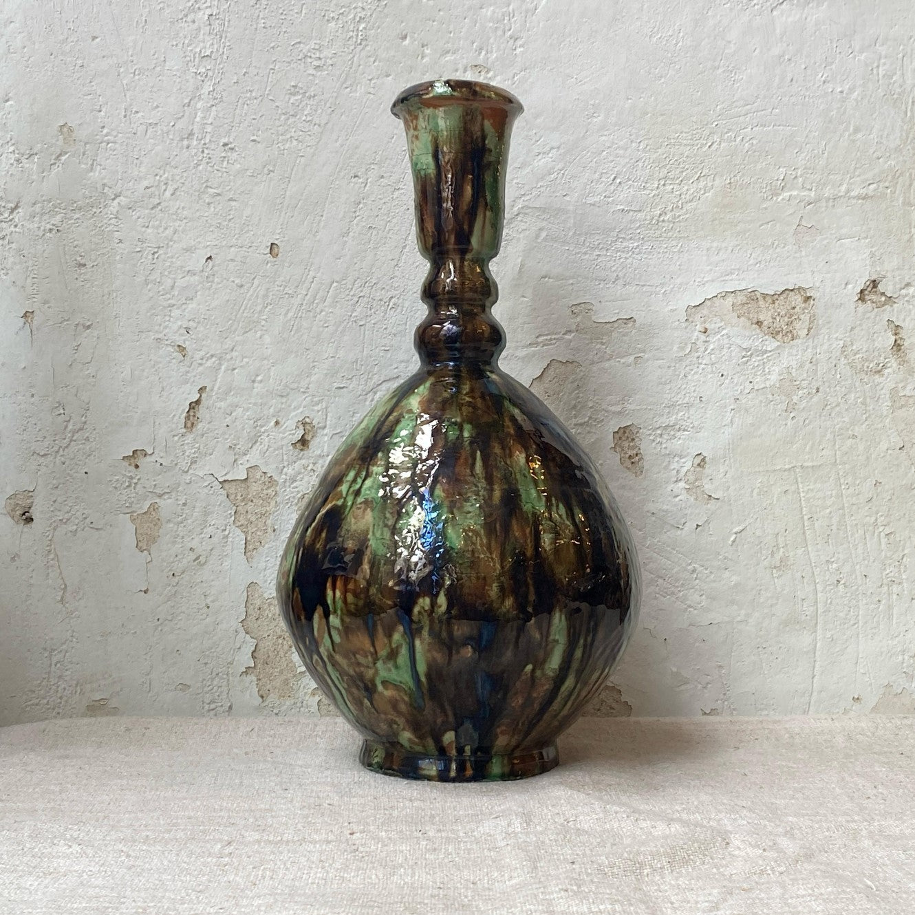 BOTELLA JASPEADA VERDE | BAILÉN
