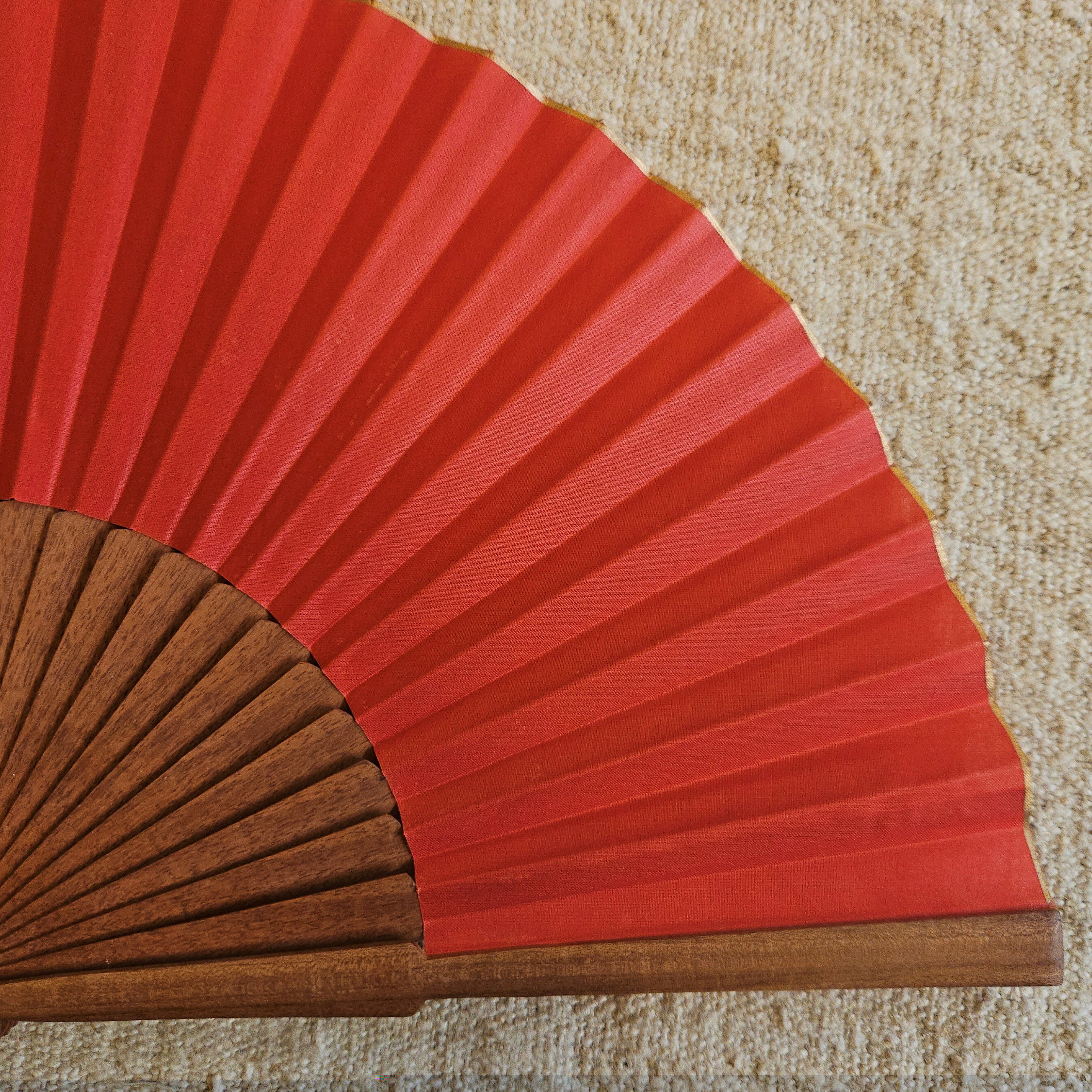 ABANICO SENCILLO ROJO | VALENCIA