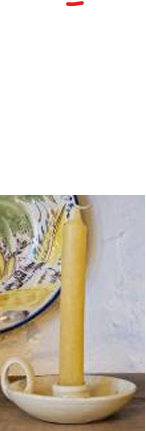 BOUGEOIR CRÈME ANSE | 15 cm * 13,5cm