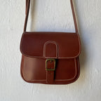 BROWN SQUARE SHOULDER BAG MOD SOLLER