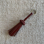 BROWN FRINGE KEYCHAIN | MALLORCA