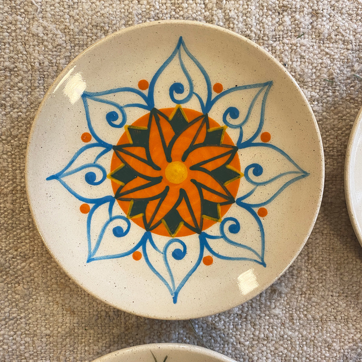 SET OF 4 DECORATED BREAD PLATES N1 | GALICIA