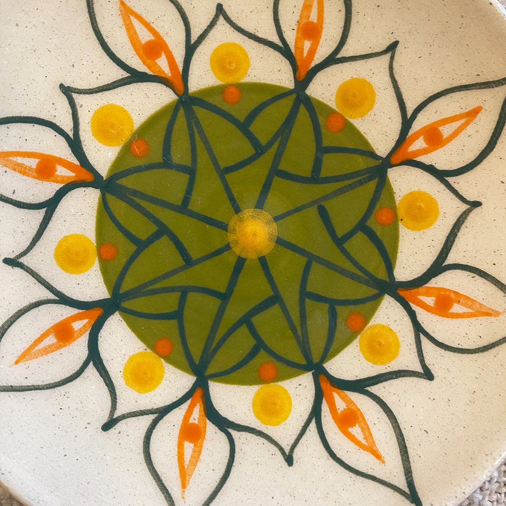 SET OF 4 DECORATED BREAD PLATES N2 | GALICIA