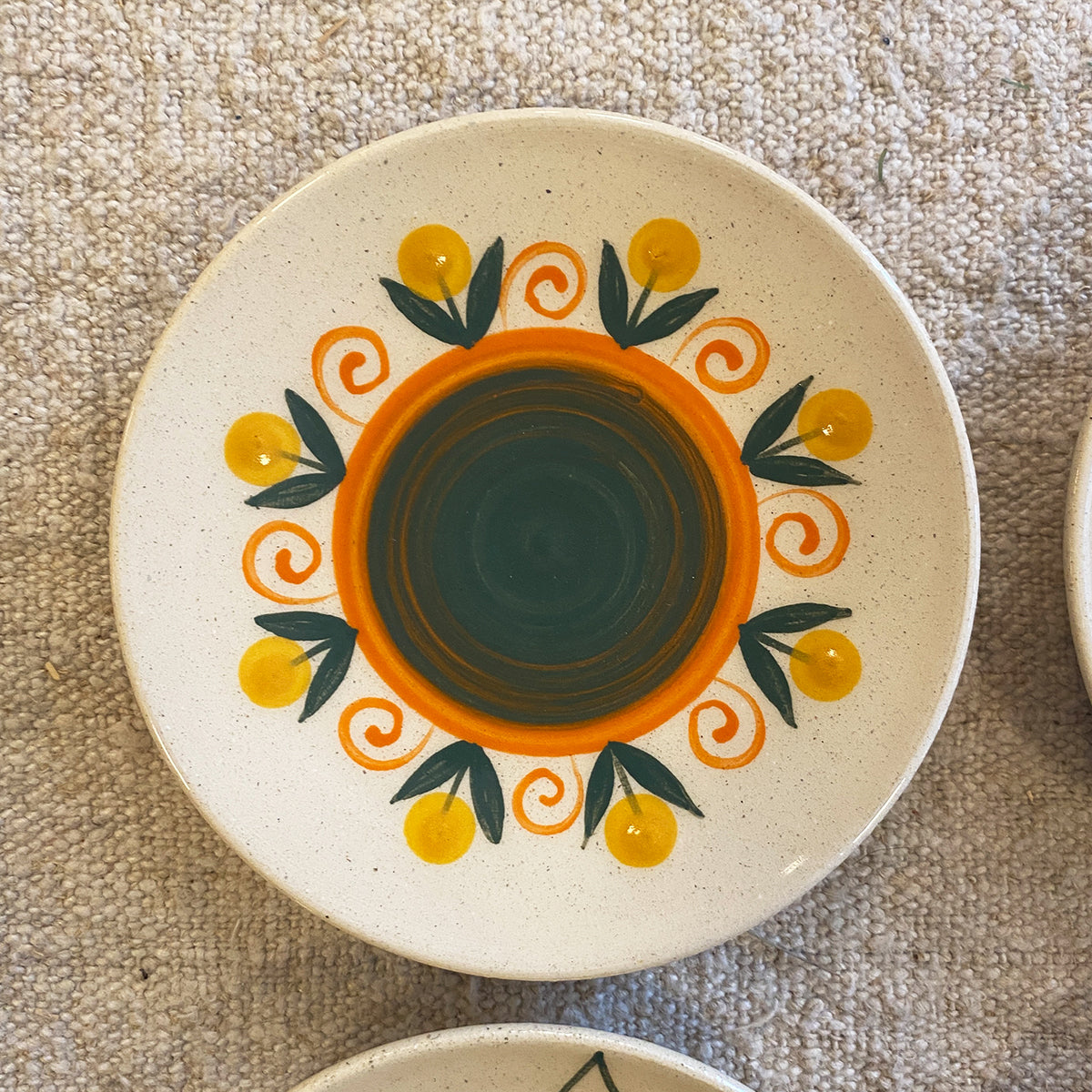 SET OF 4 DECORATED BREAD PLATES N2 | GALICIA