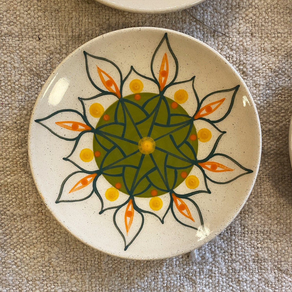 SET OF 4 DECORATED BREAD PLATES N2 | GALICIA
