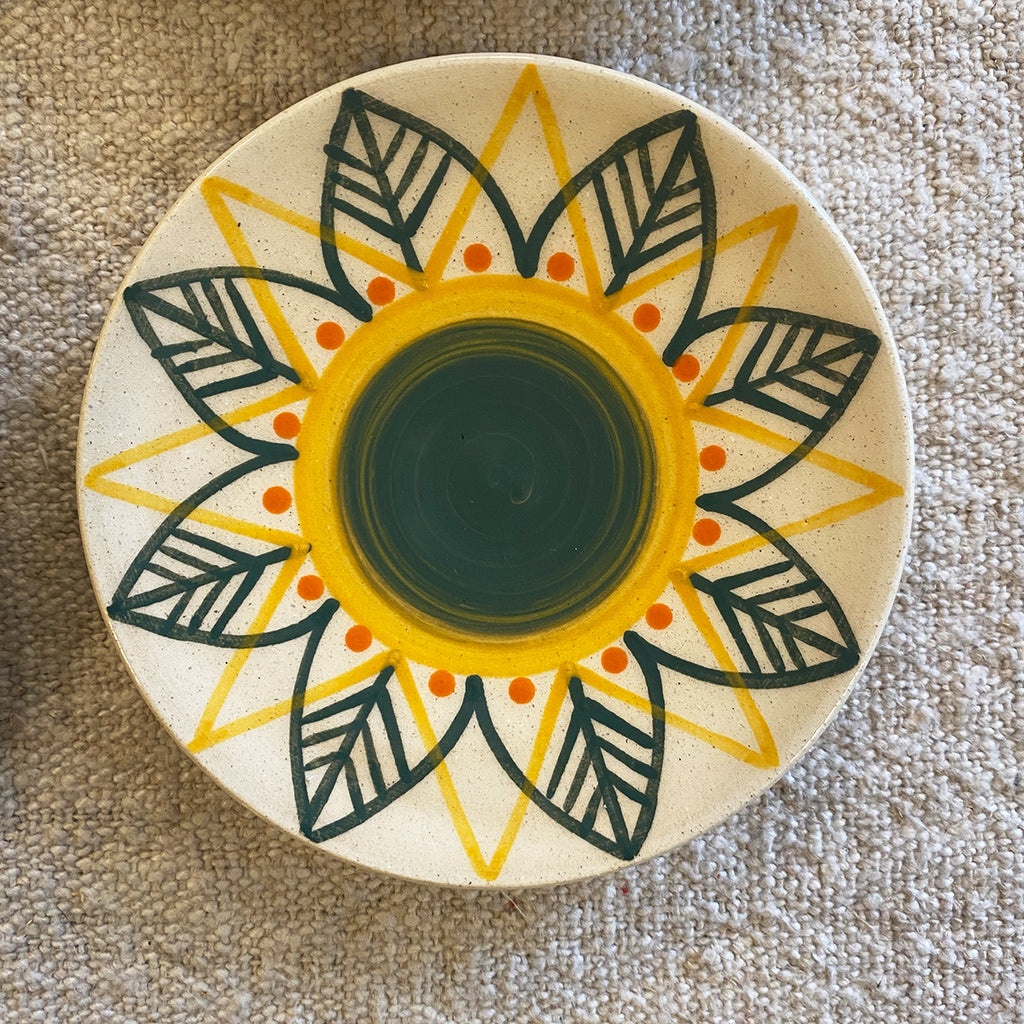 SET OF 4 DECORATED BREAD PLATES N2 | GALICIA