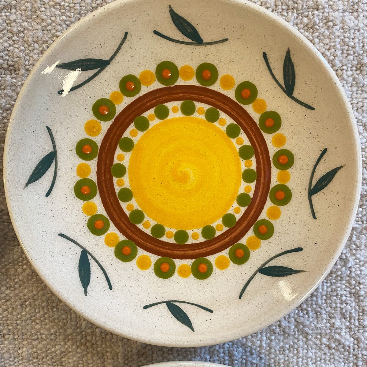 SET OF 4 DECORATED BREAD PLATES N2 | GALICIA