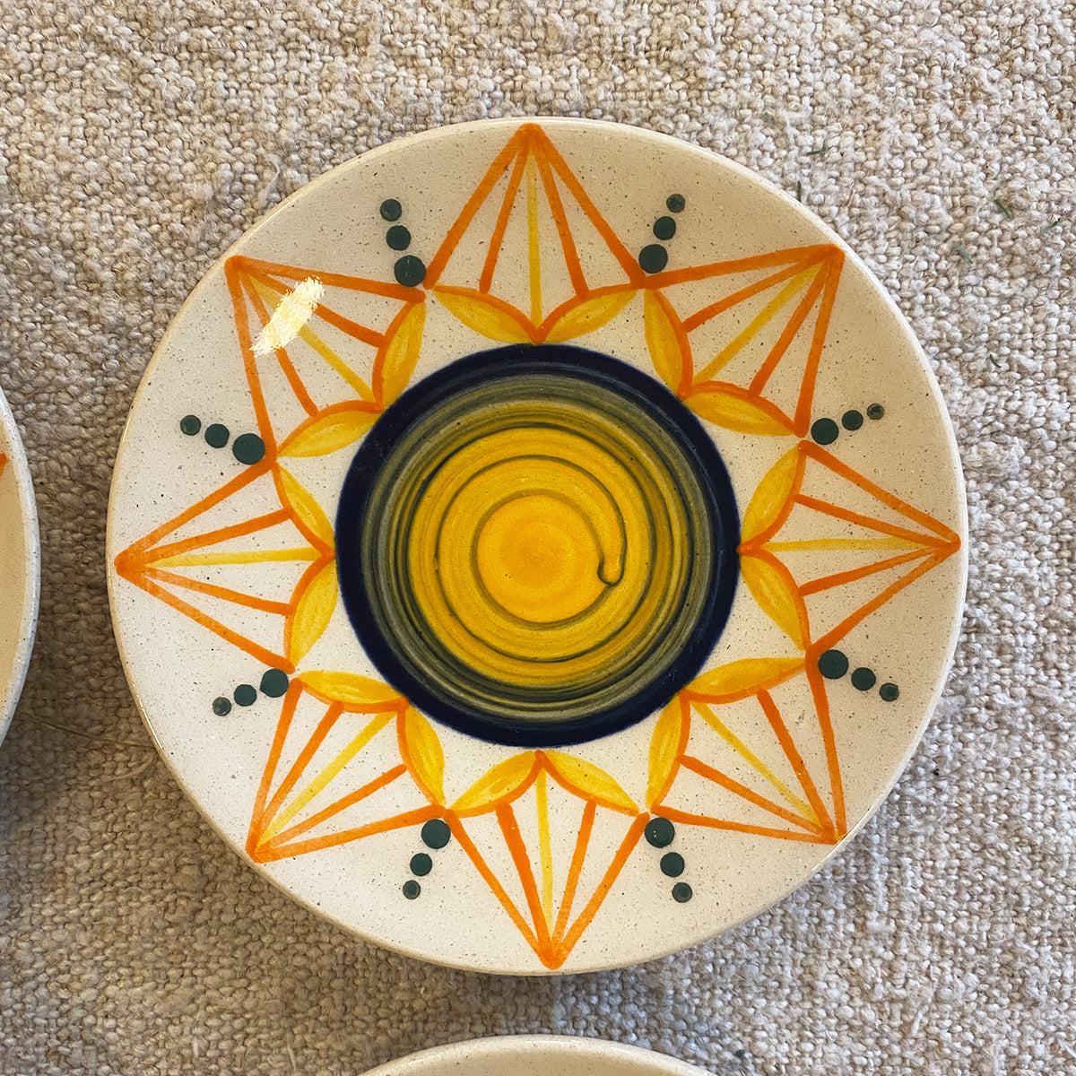 SET OF 4 DECORATED BREAD PLATES N2 | GALICIA