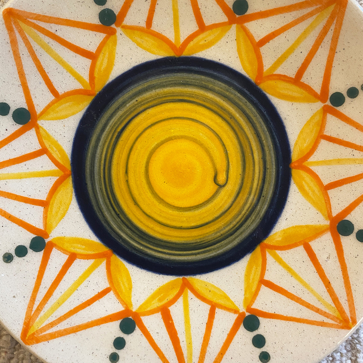 SET OF 4 DECORATED BREAD PLATES N2 | GALICIA