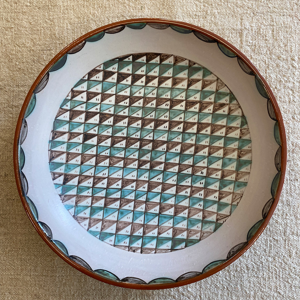 PLATO FUENTE G TRIANGULOS CALIFAL 34 CM | CÓRDOBA