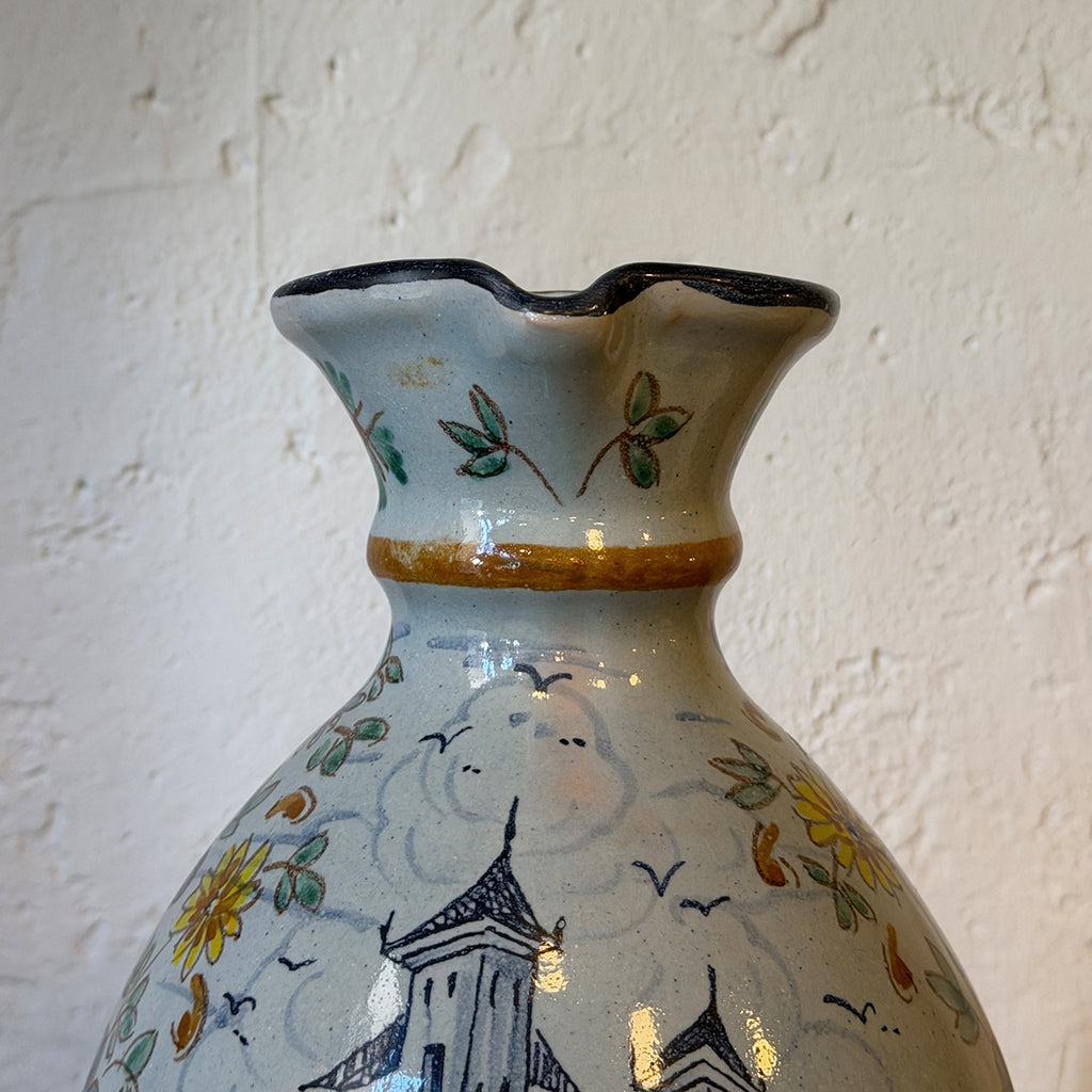JARRA CERÁMICA DE FLORES DE TALAVERA Nº 2