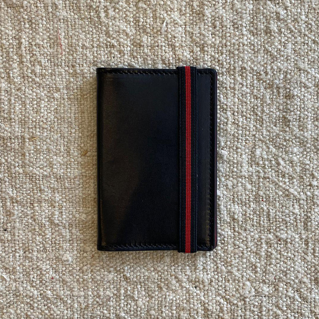 TARJETERO NEGRO INTERIOR BURDEOS | VALENTÍN DEL BARRIO