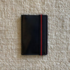 TARJETERO NEGRO INTERIOR BURDEOS | VALENTÍN DEL BARRIO