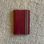 TARJETERO BURDEOS VERDE AGUA | VALENTÍN DEL BARRIO