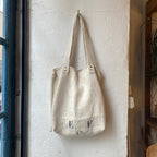 ANTIQUE LINEN COSTAL TOTE BAG