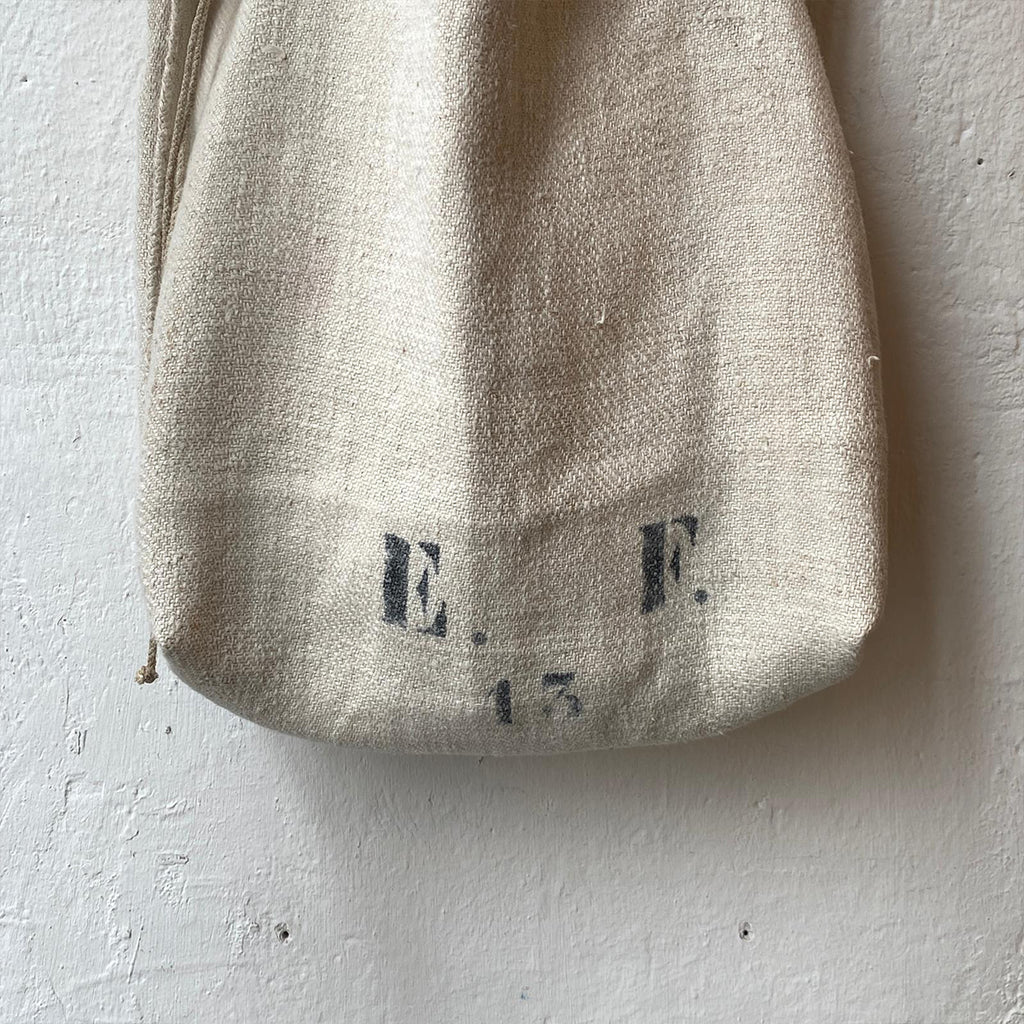ANTIQUE LINEN COSTAL TOTE BAG