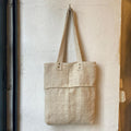 ANTIQUE LINEN COSTAL TOTE BAG