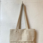 ANTIQUE LINEN COSTAL TOTE BAG