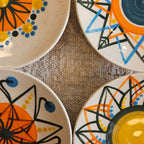 SET 4 PLATOS PAN DECORADO N1 | GALICIA