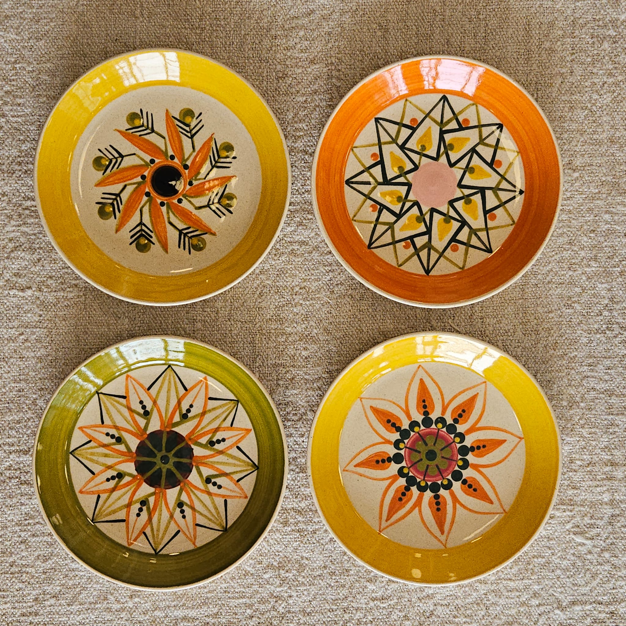 SET 4 PLATOS DECORADO N4 | GALICIA