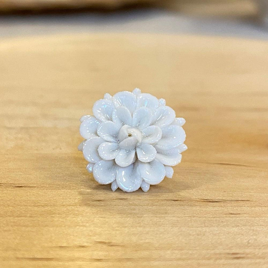 PENDIENTE DALIA PORCELANA | VALENCIA