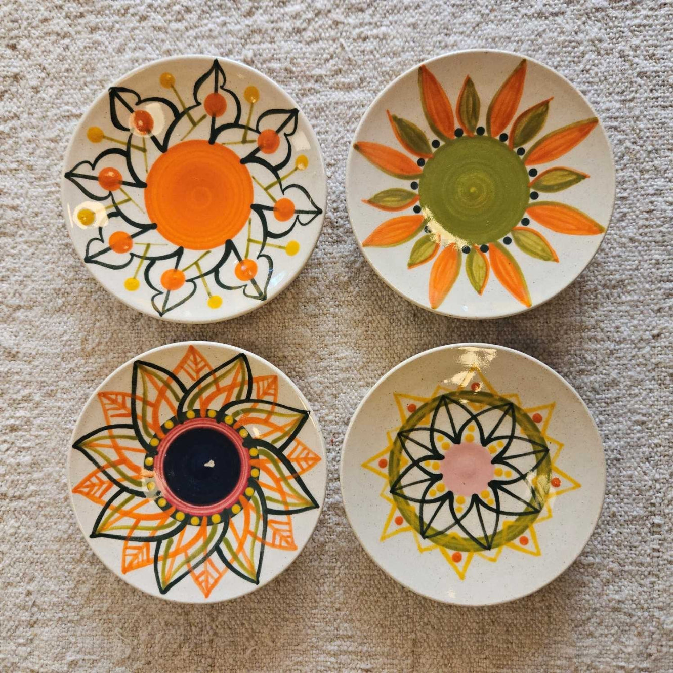 SET 4 PLATOS PAN DECORADO N2 | GALICIA